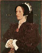 HOLBEIN, Hans the Younger Portrait of Margaret Wyatt, Lady Lee oil
